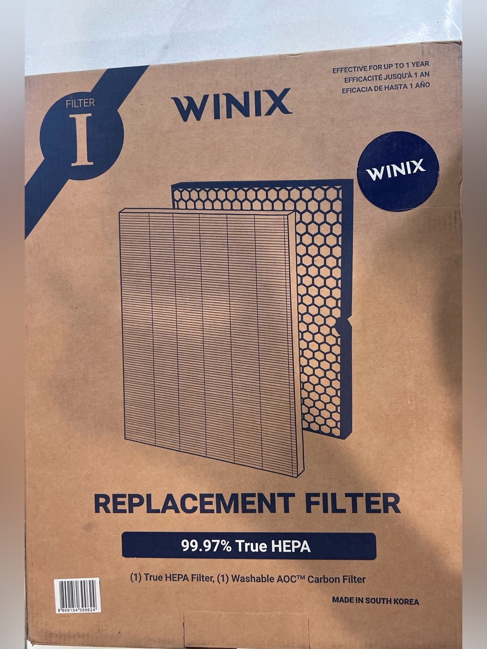 Winix C555 Cleaner Purifier, 116131 True HEPA Filter